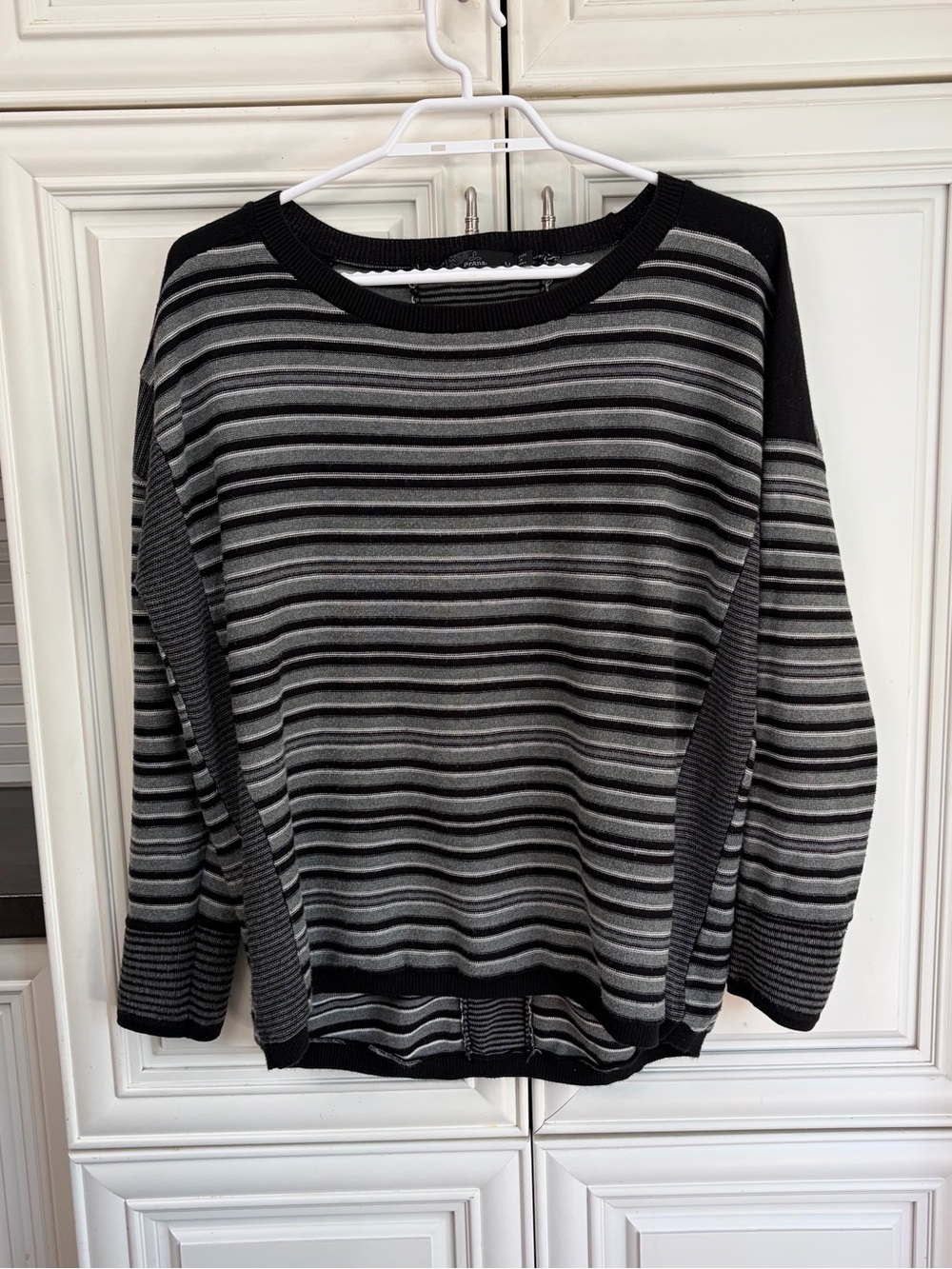 Prana women’s stripe pullover sweater